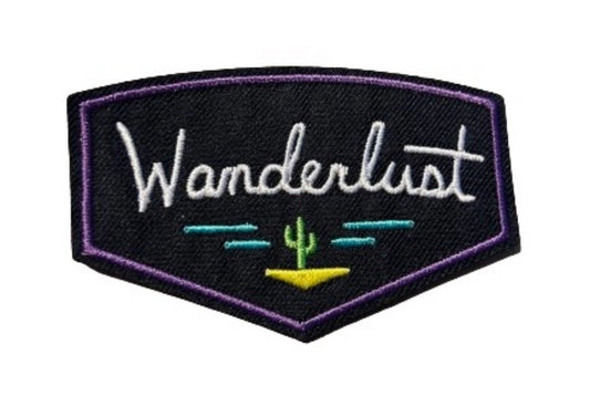 Wanderlust Patch Iron On Ready Patch Embroidered Filler Patch Hat Bar Patch Outdoor Adventure