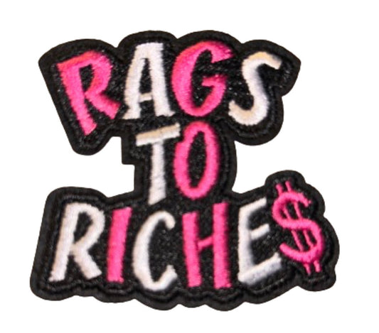 Rags To Ritchie’s Patch Iron On Ready Patch Embroidered Filler Patch Hat Bar Boss Babe