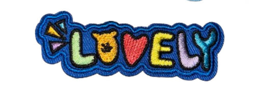 Lovely Patch Iron On Embroidered Patch Hat Bar Filler Patch Kindness Heart