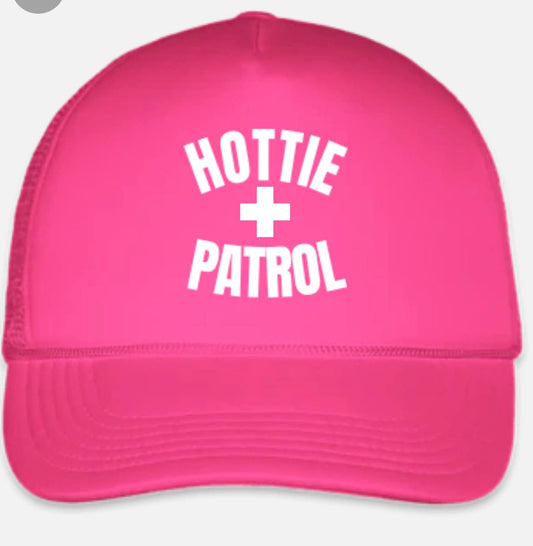 HOTTIE PATROL Trucker Hat Snap Back Cap Foam Brand New Mesh Unisex Adjustable - Beach