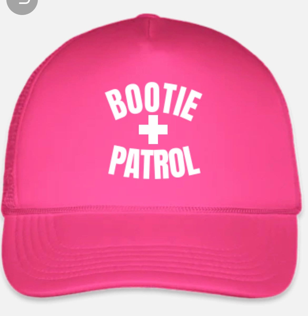 BOOTIE PATROL Trucker Hat Snap Back Cap Foam Brand New Mesh Unisex Adjustable - Beach