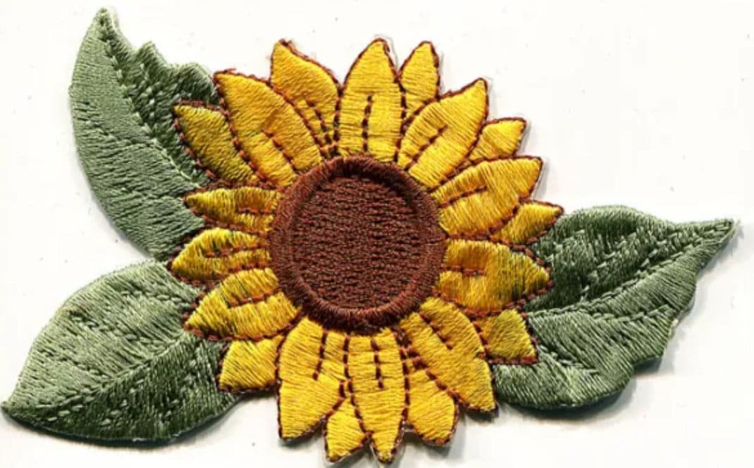 Sunflower Patch Iron On Ready Patch Embroidered Filler Patch Hat Bar Patch Garden Summer