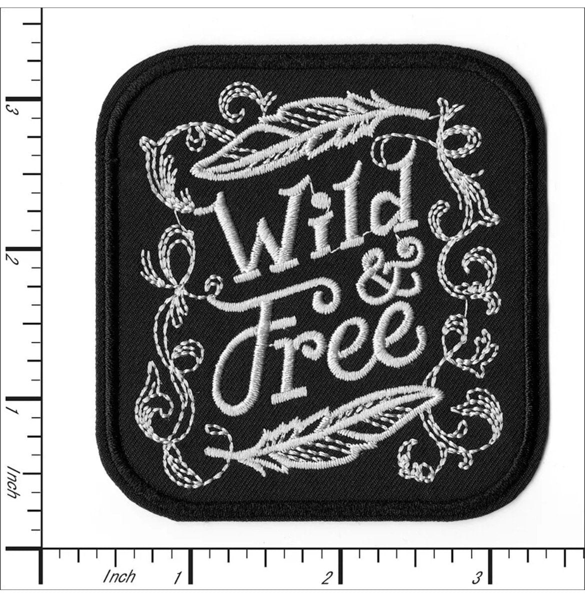 Wild & Free Patch Iron On Embroidered Patch Hat Bar Filler Patch Gypsy Free Spirit