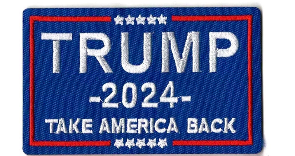 TRUMP 2024 Iron On Patch Take America Back Save America Your Choice Or Both - Iron On Ready or Can Sew On - Campaign Elections Vote y2k Hat