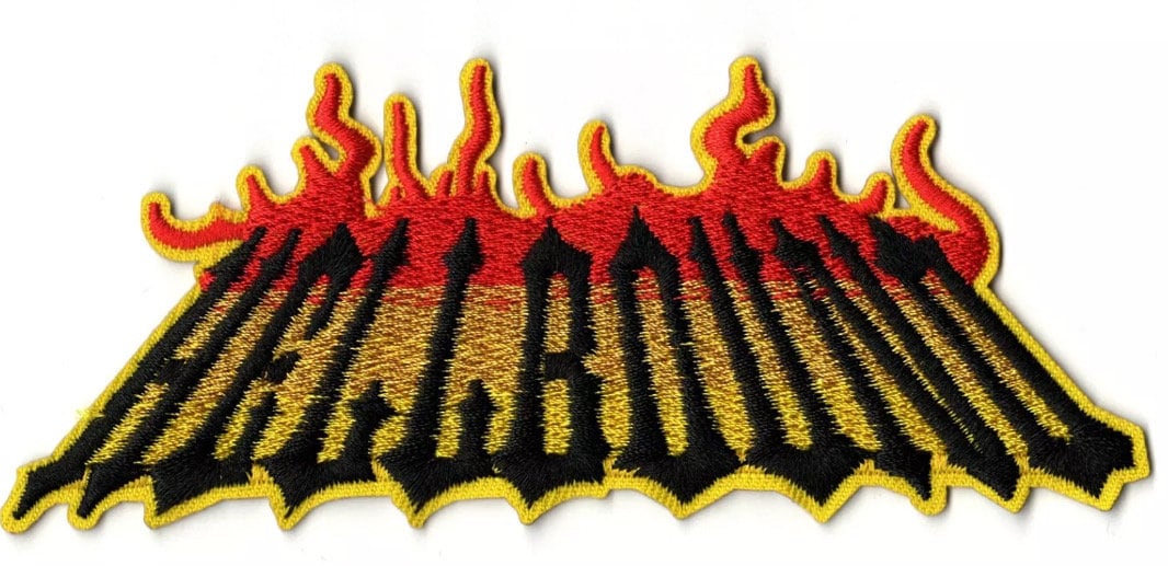 Hellbound Patch Iron On Ready Patch Embroidered Filler Patch Hat Bar Patch flames Fire