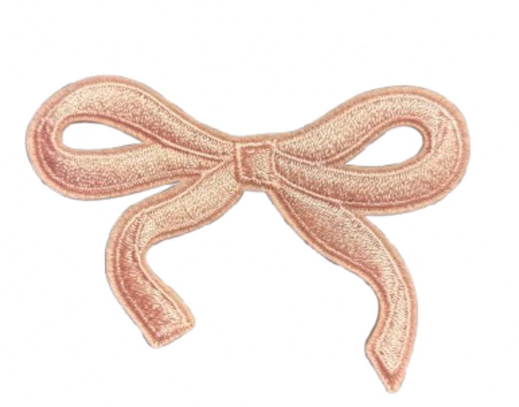 Dainty Bow Iron On Ready Patch Embroidered Filler Patch Hat Bar Patch