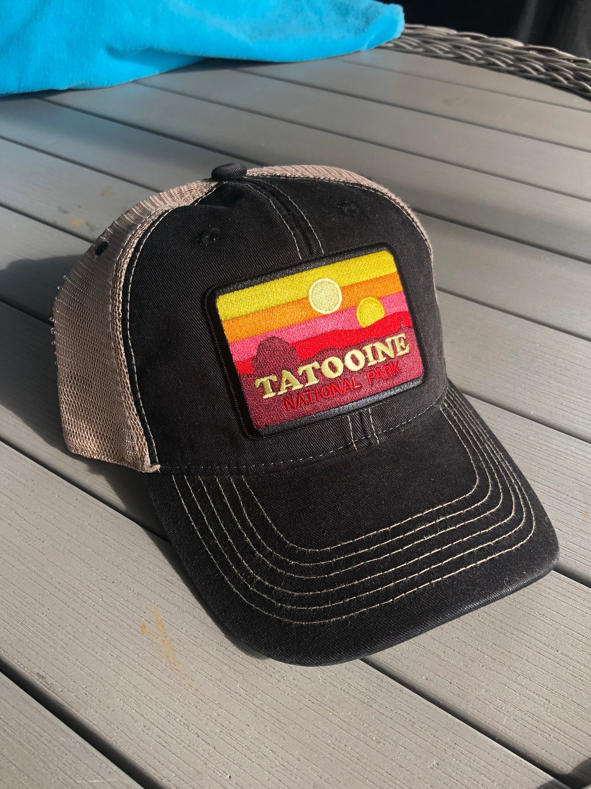 Tatooine Star Wars Trucker Hat Star Wars Planet Cap Mesh Unisex Adjustable