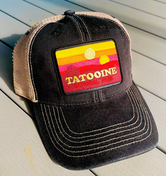 Tatooine Star Wars Trucker Hat Star Wars Planet Cap Mesh Unisex Adjustable