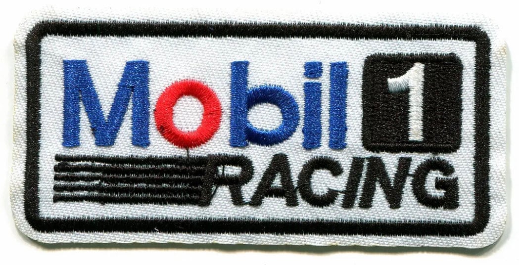 Mobil 1 Racing Gas Logo Iron On Embroidered Patch NEW! Pegasus