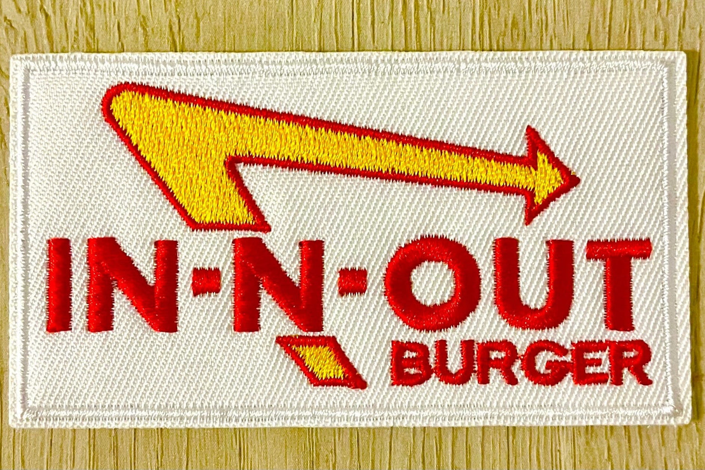 IN-n-OUT Burger Hats or Iron On Patch Iron On Ready Patch Brand New Fast Food Drive Thru Costume Uniform Foam Trucker Cap FREE Shipping!