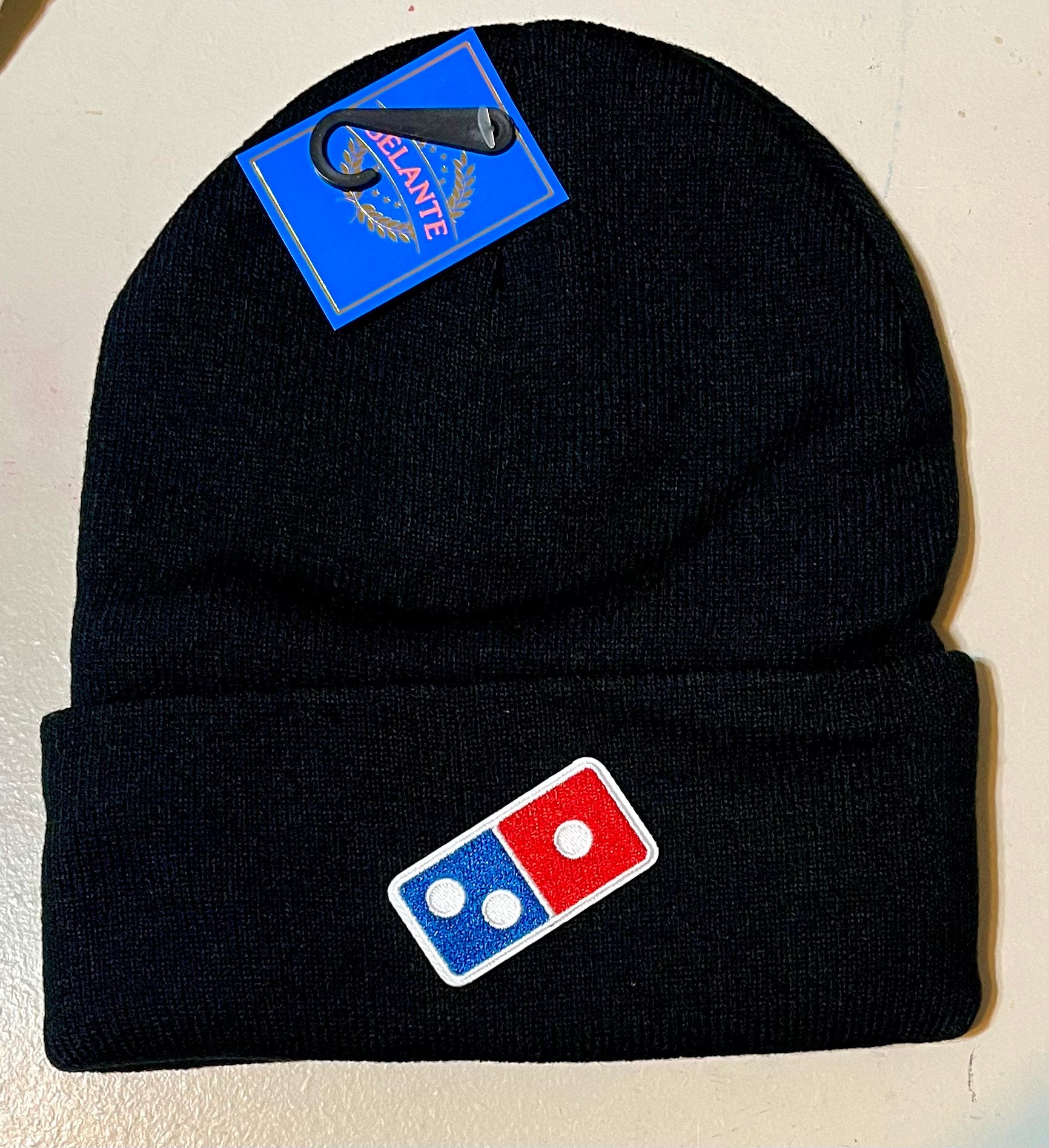 DOMINOS Pizza Patch Iron On Ready Patch Brand New Choice of Patch or Beanie !