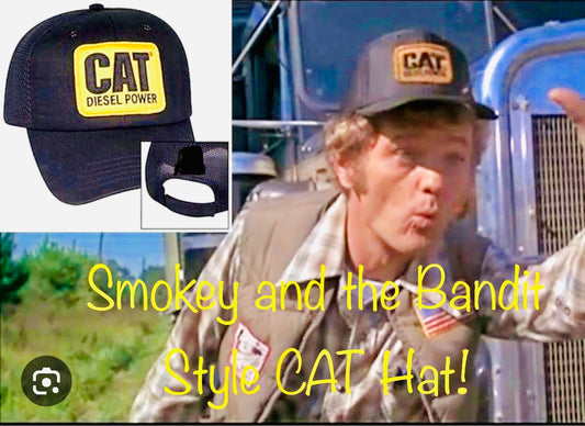 CAT DIESEL POWER Trucker Hat Patch Style Cap Smokey and the Bandit Style Foam or Baseball Your Choice! Brand New