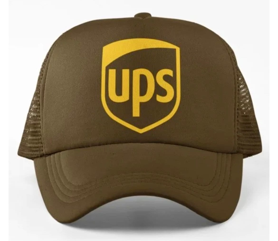 UPS Hat Brand New UPS Cap Unisex Adjustable Truck Driver Halloween Costume Foam Trucker Brown Package Delivery Driver