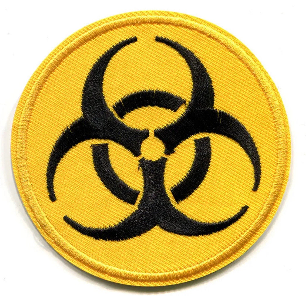 BIOHAZARD Patch POISON Patch Danger Iron on Patch Brand New High Quality!