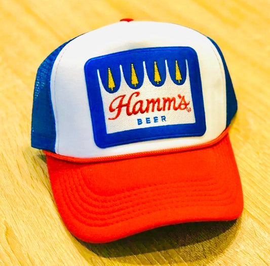 HAMM’S BEER Hat Mesh Trucker Hat Cap Foam Brand New Logo Wording Other Brands Also Available