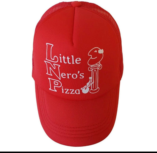 Little Nero’s Pizza Hat Brand New Cap Home Alone Pizza Christmas Movie Delivery Stocking Stuffer Foam Trucker Shirts Also Available