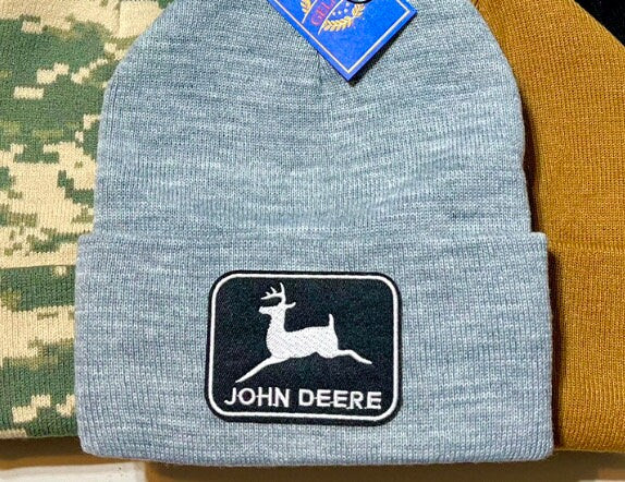 John Deere Beanie Toboggan Patch Style Winter Hat Unisex Cap Brand New Super Warm! Deer