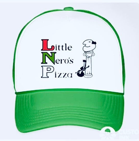 Little Nero’s Pizza Hat Brand New Cap Home Alone Pizza Christmas Movie Delivery Stocking Stuffer Foam Trucker Shirts Also Available Green