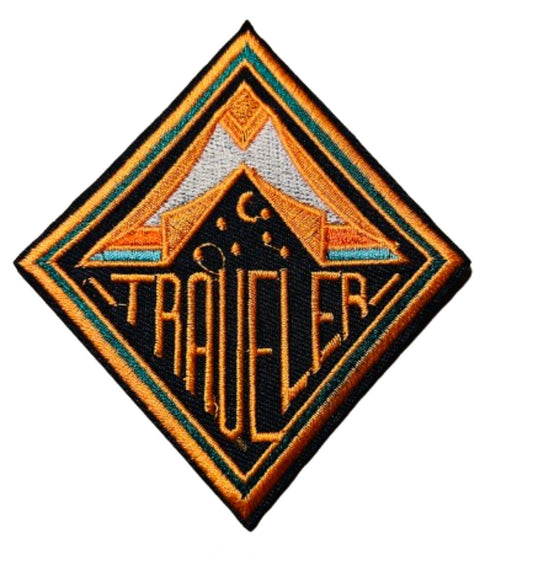 Traveler Patch Iron On Ready Patch Embroidered Filler Patch Hat Bar Patch Outdoor Adventure Camping Tent